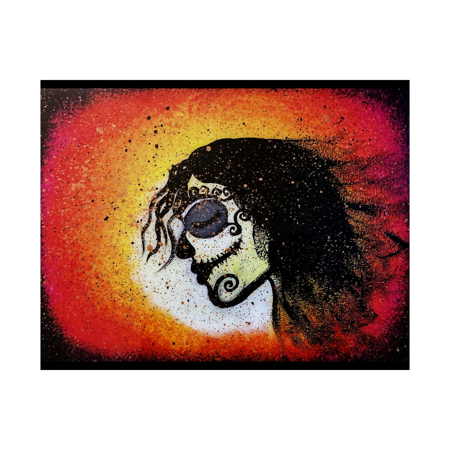 Dia De Los Muertos Matte Horizontal Poster