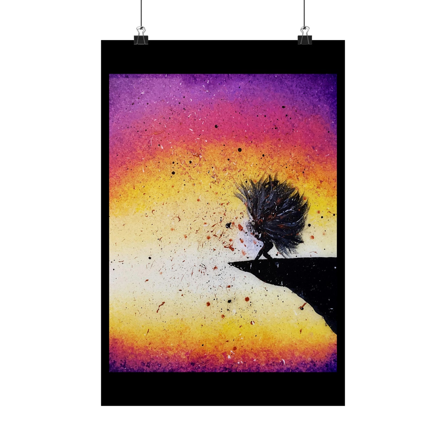Screaming Cliff Matte Vertical Poster
