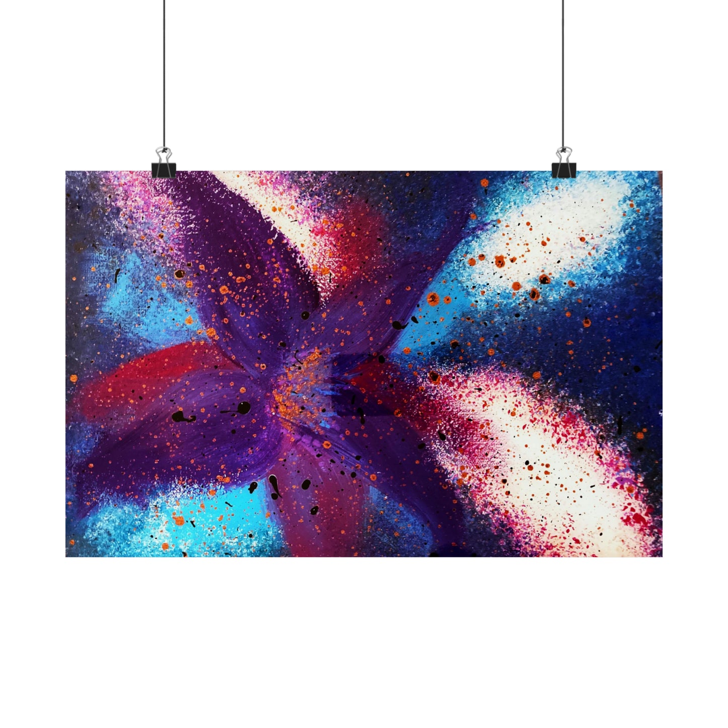 Vibrant Bloom Matte Horizontal Poster