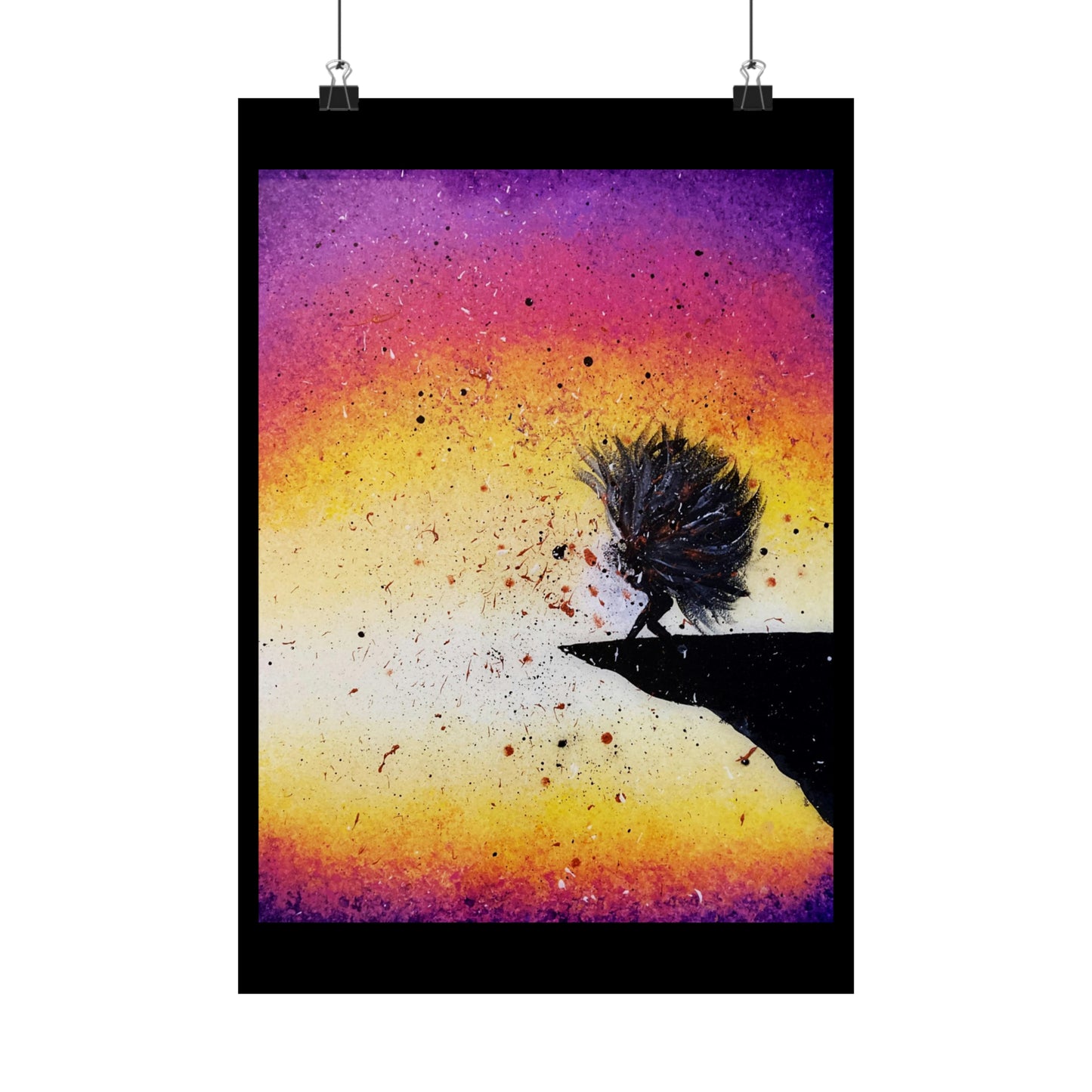 Screaming Cliff Matte Vertical Poster