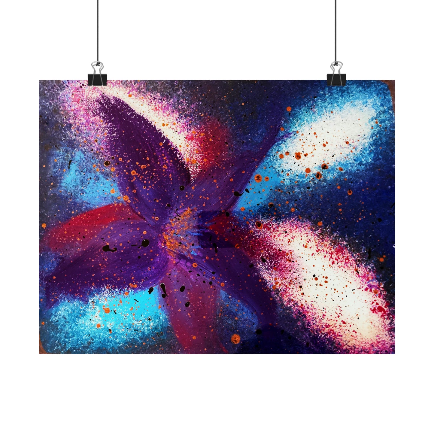 Vibrant Bloom Matte Horizontal Poster