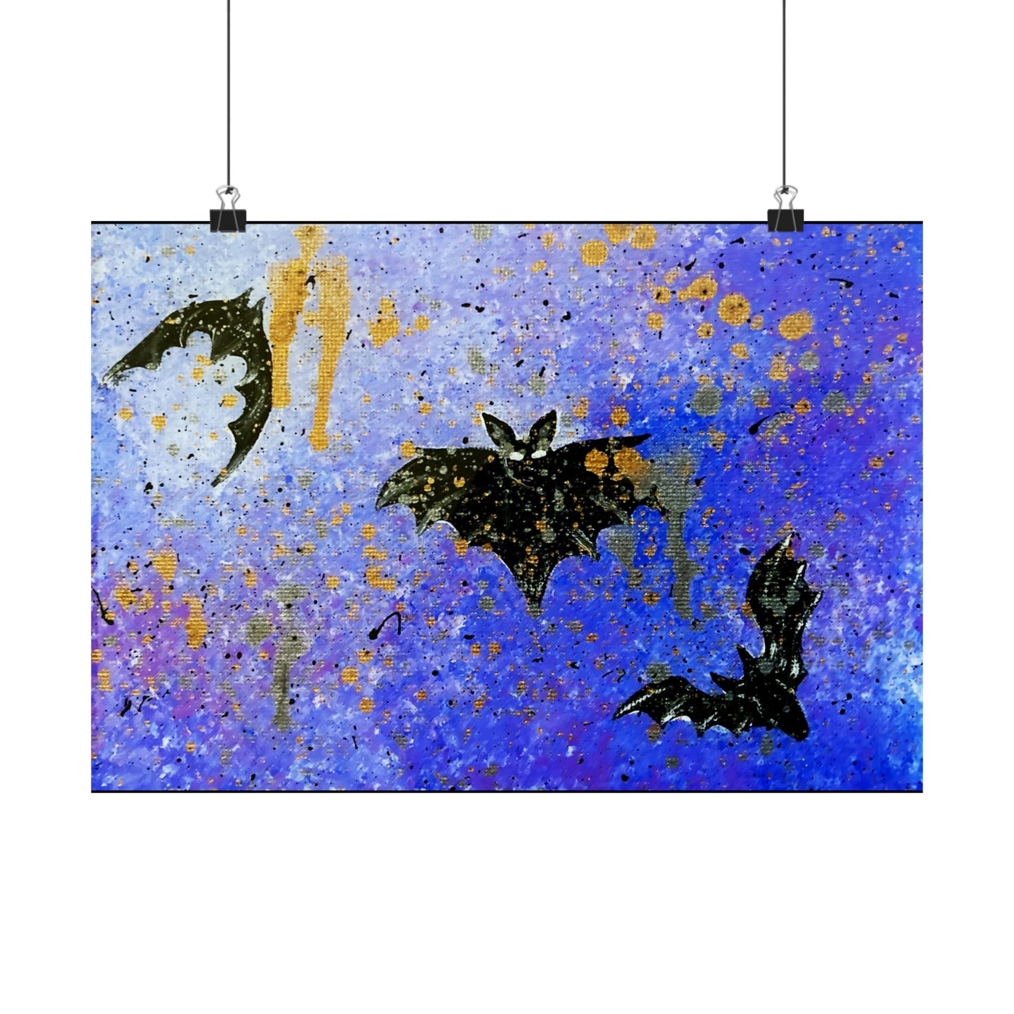 Bats Matte Horizontal Poster