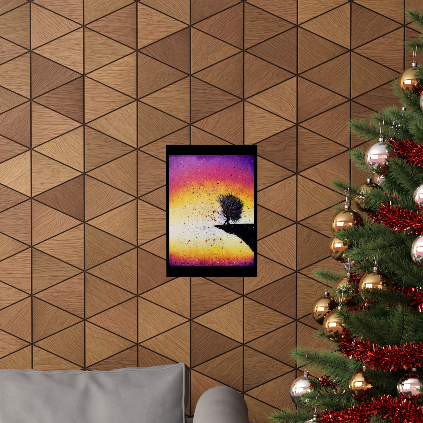 Screaming Cliff Matte Vertical Poster