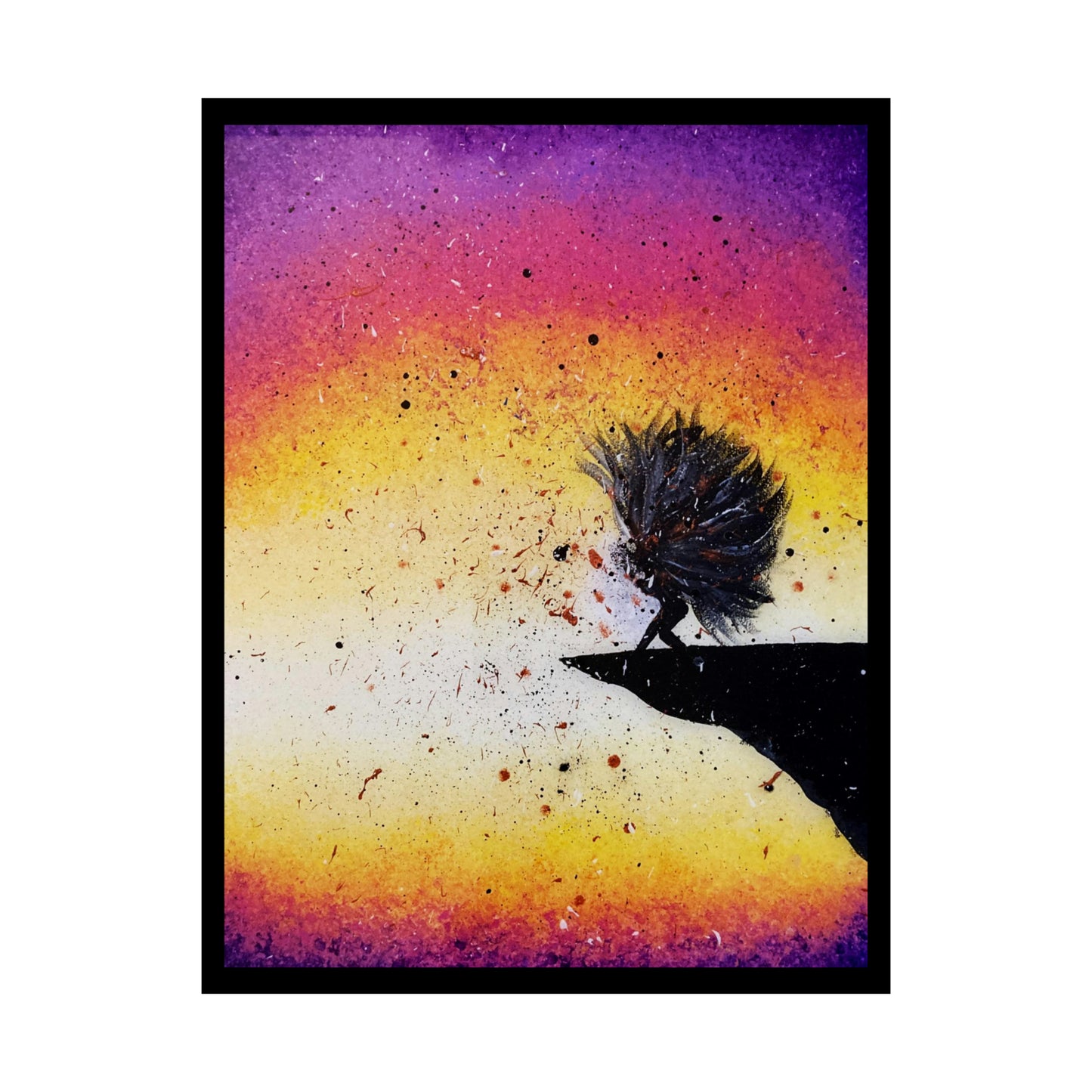 Screaming Cliff Matte Vertical Poster