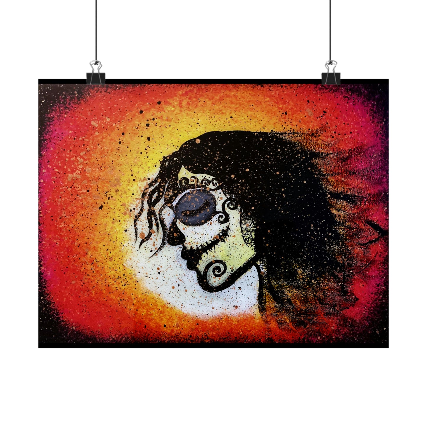 Dia De Los Muertos Matte Horizontal Poster