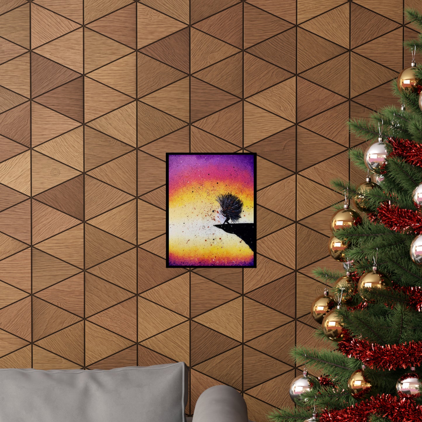 Screaming Cliff Matte Vertical Poster