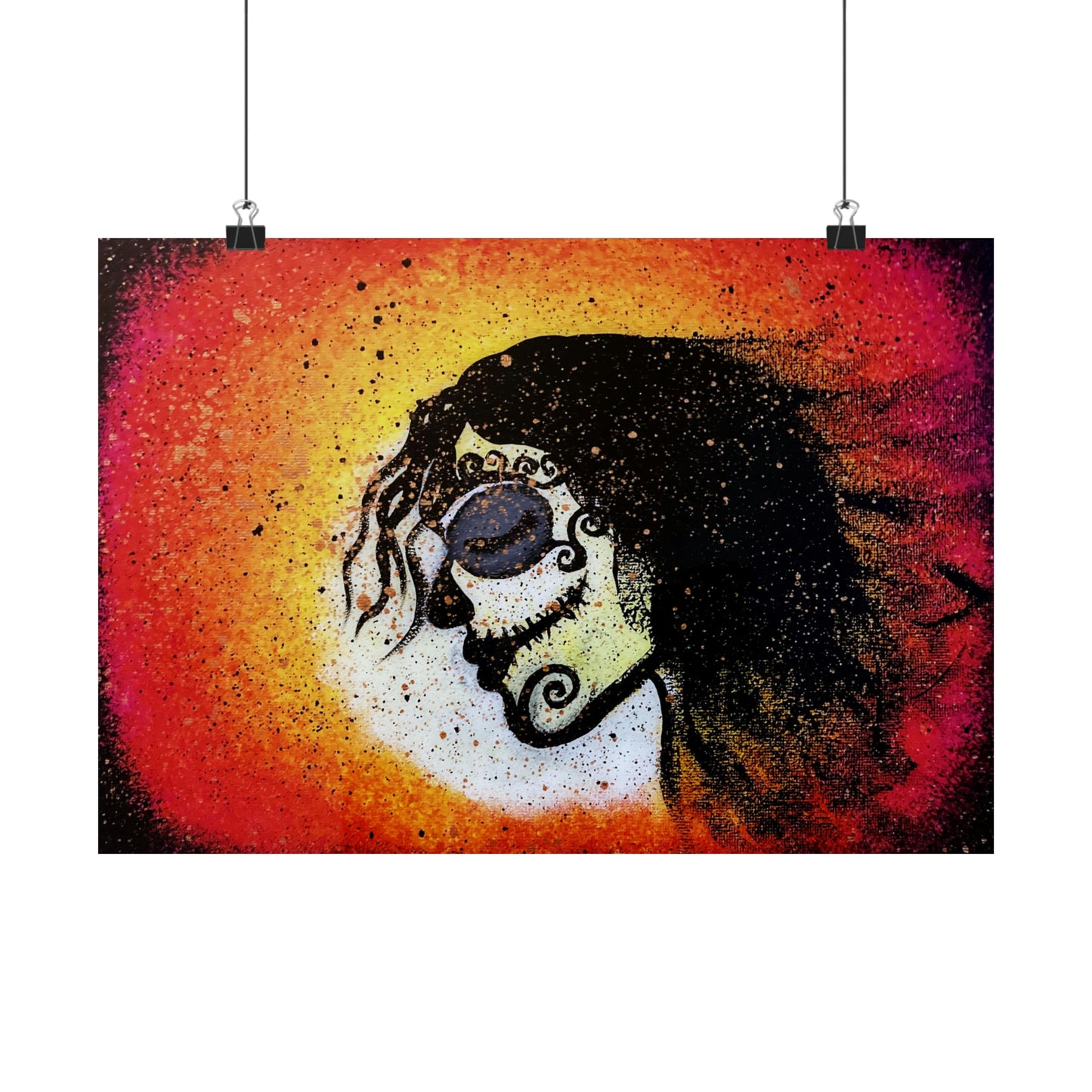 Dia De Los Muertos Matte Horizontal Poster