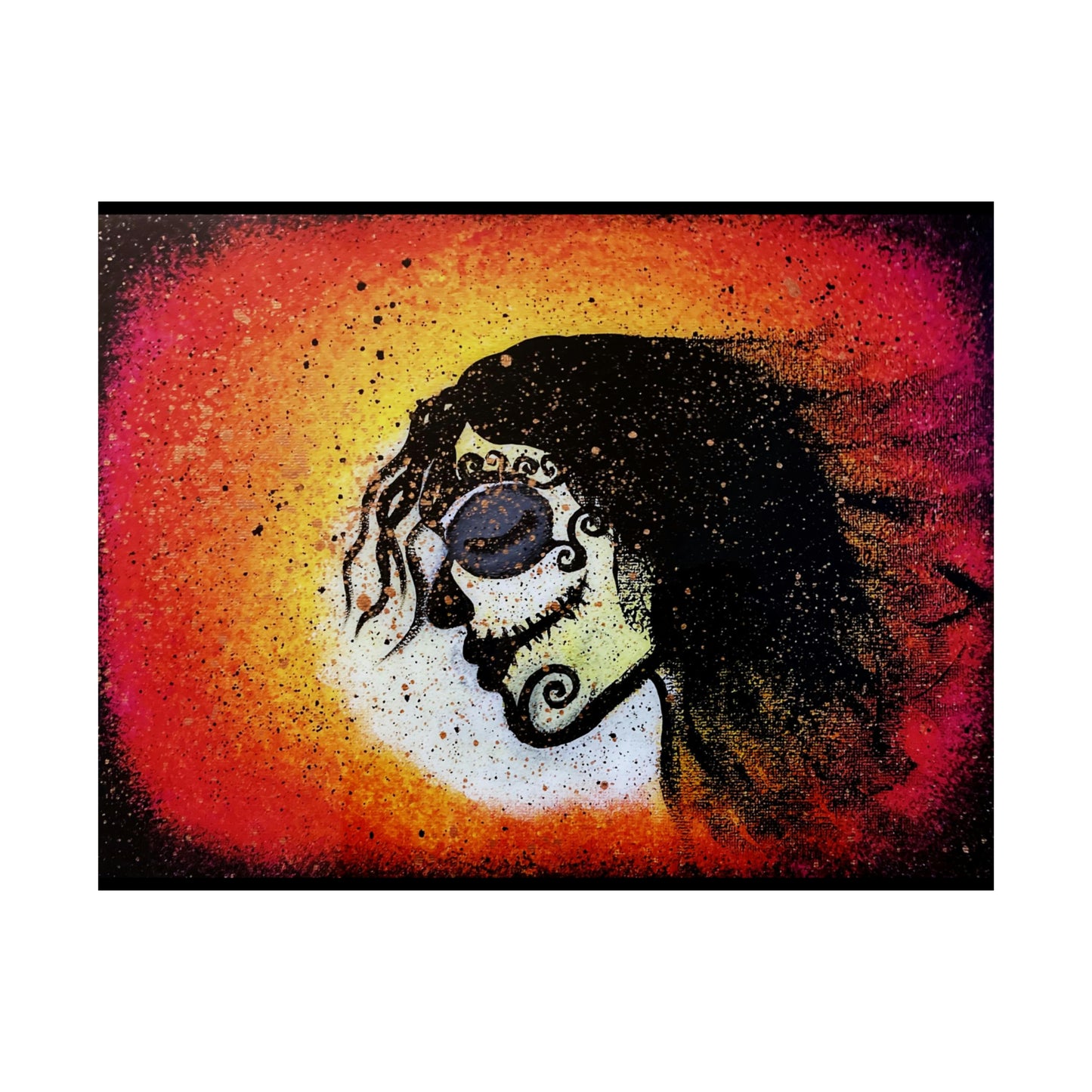 Dia De Los Muertos Matte Horizontal Poster