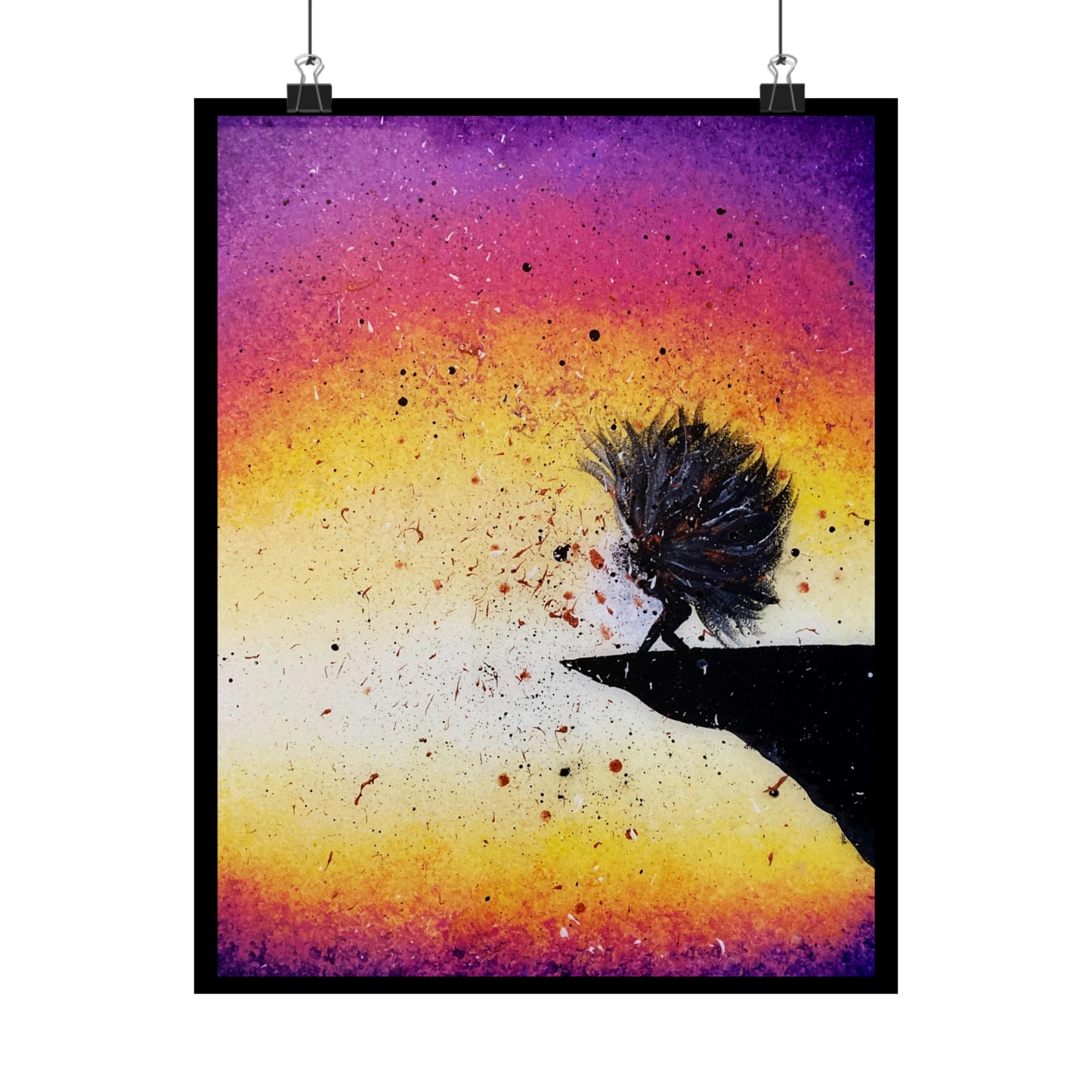 Screaming Cliff Matte Vertical Poster