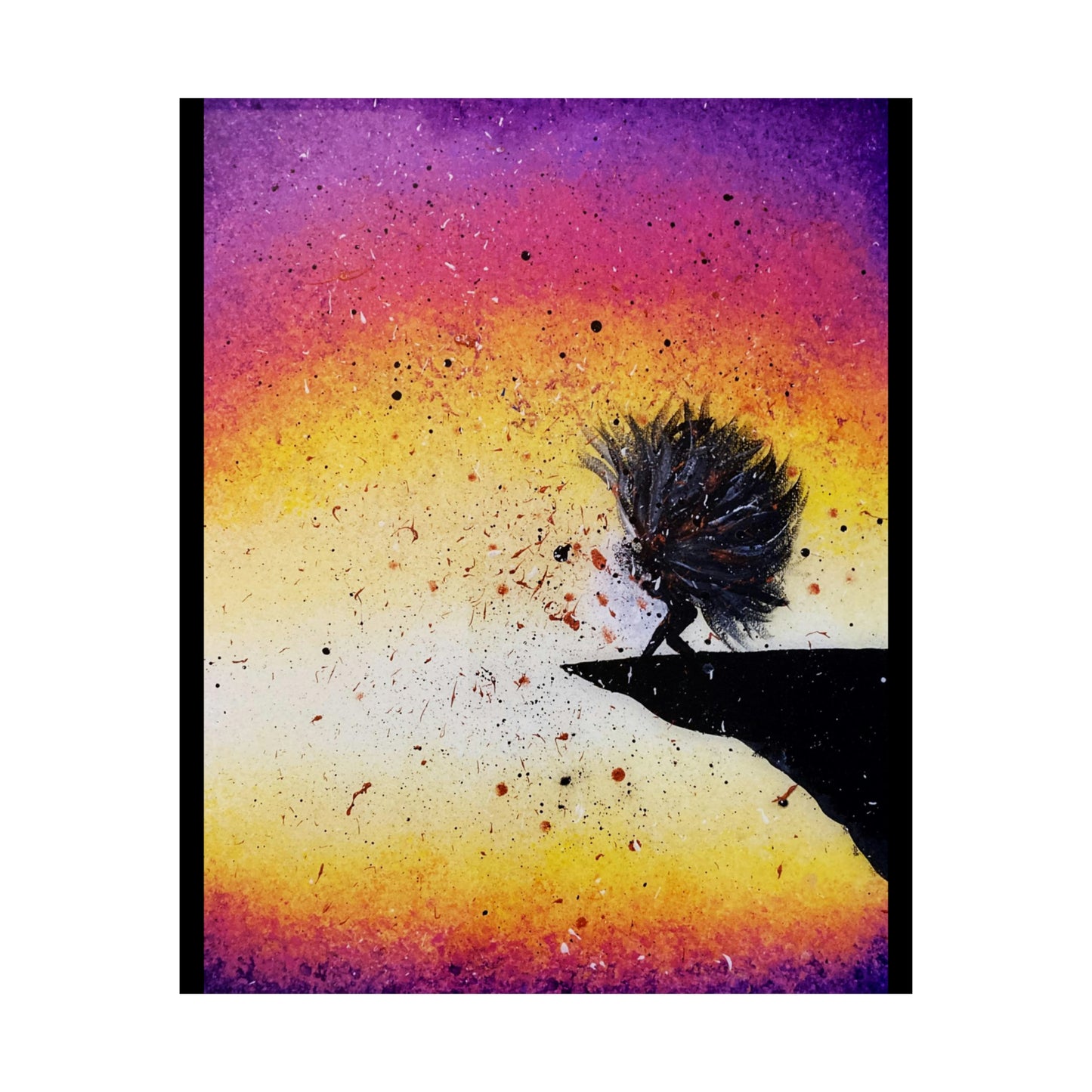 Screaming Cliff Matte Vertical Poster