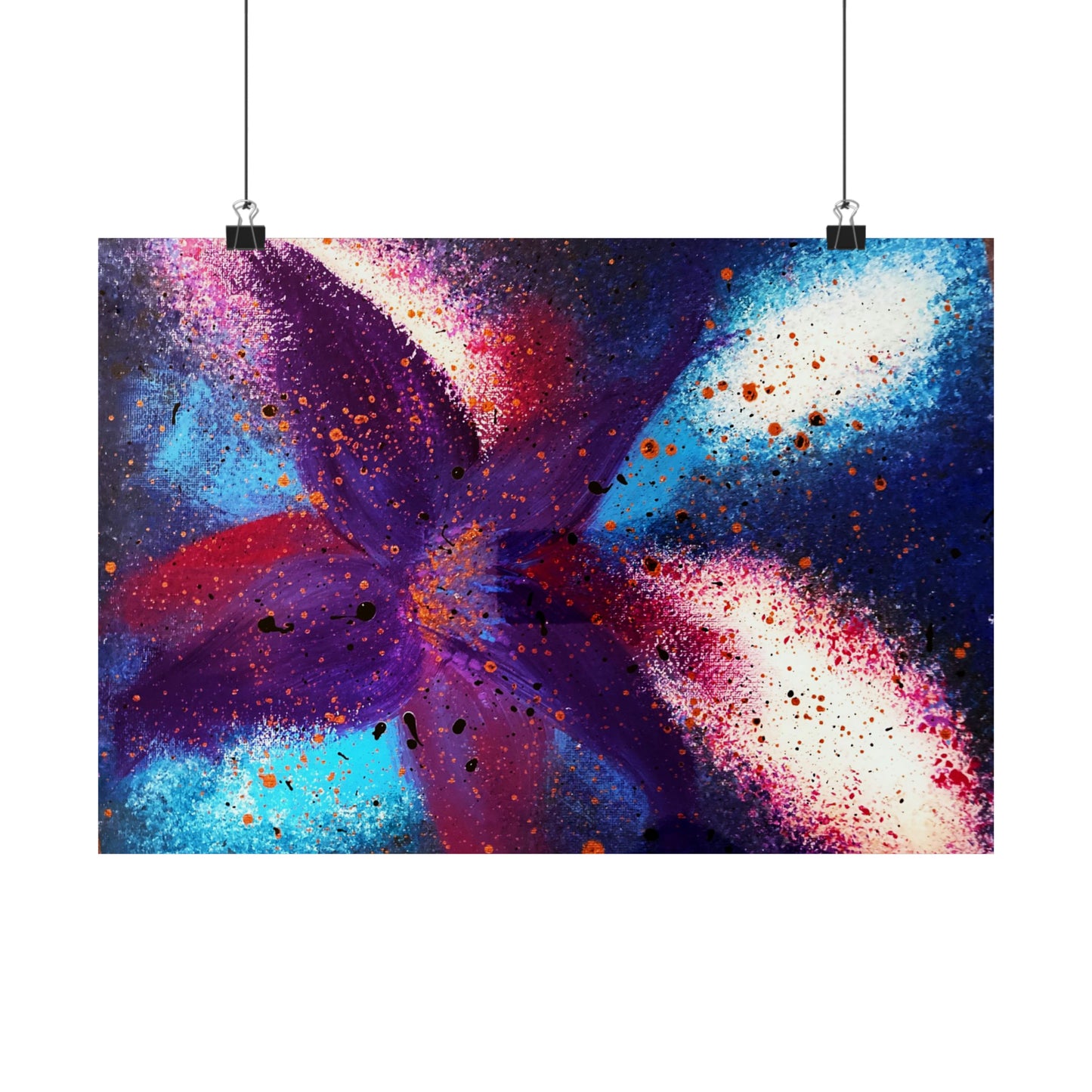 Vibrant Bloom Matte Horizontal Poster