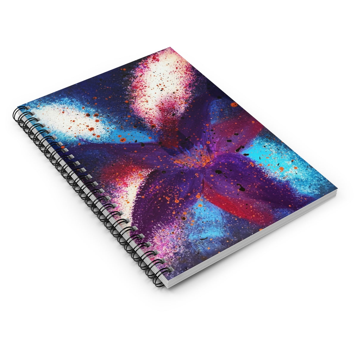Vibrant Bloom Spiral Notebook - Ruled Line