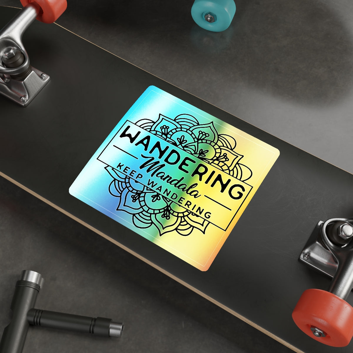 Wandering Mandala Holographic Die-cut Stickers
