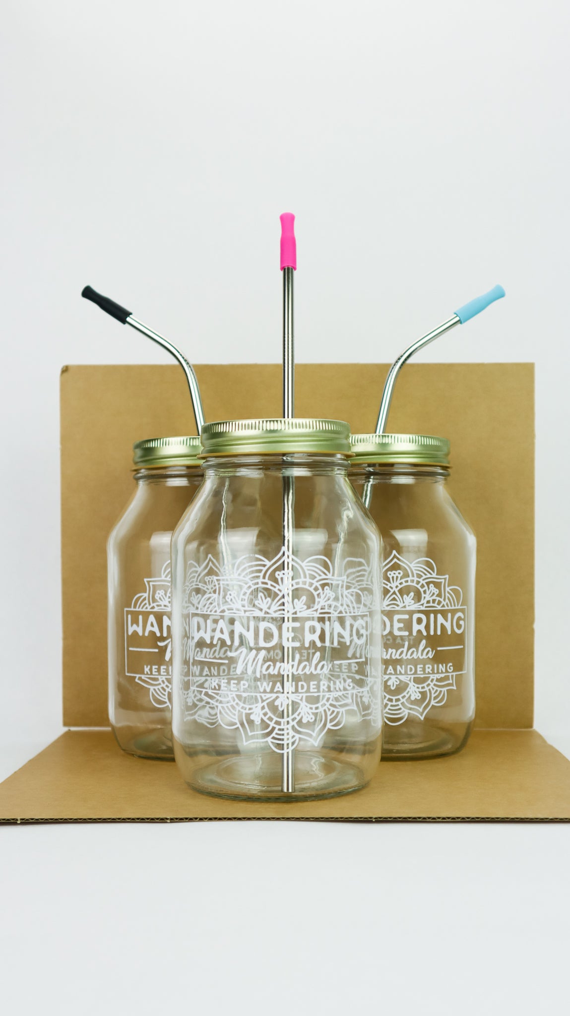 Wandering Mandala Drinking Jar