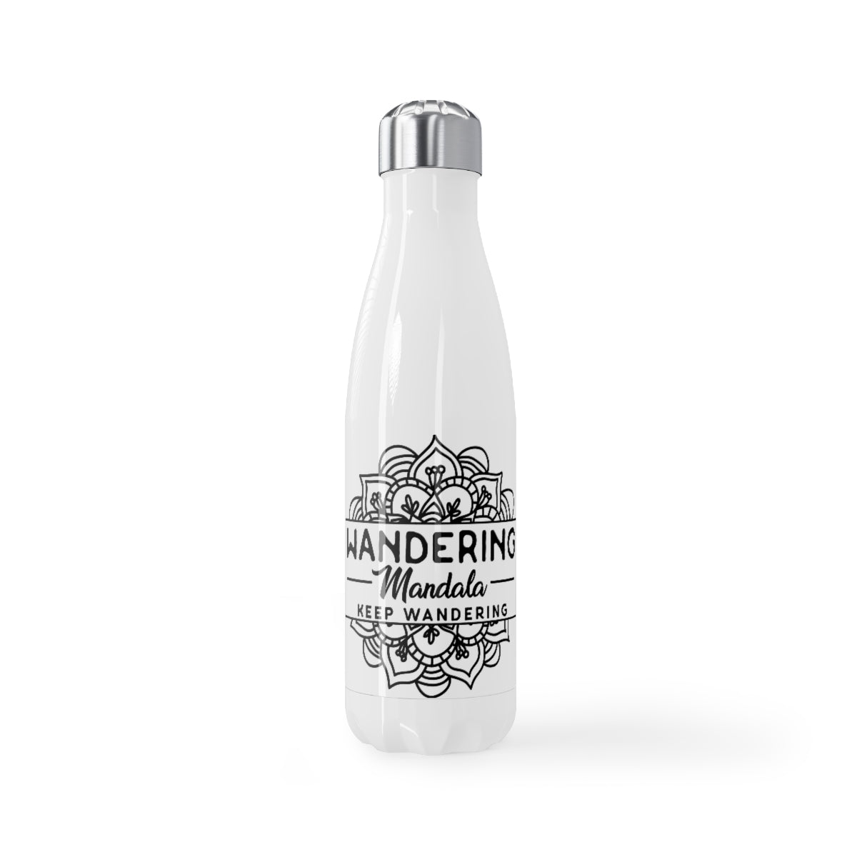 Wandering Mandala Stainless Steel Water Bottle, 17oz