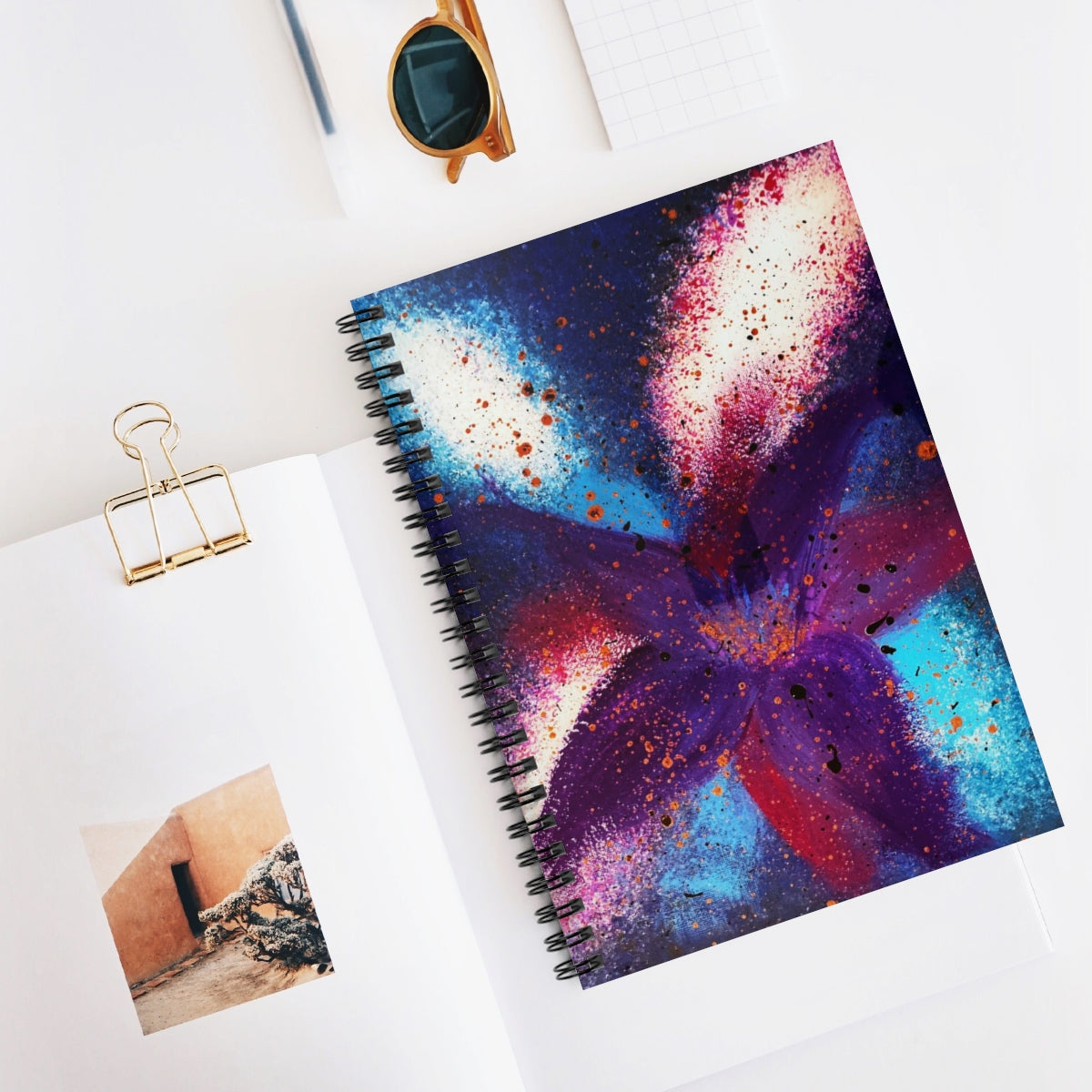 Vibrant Bloom Spiral Notebook - Ruled Line