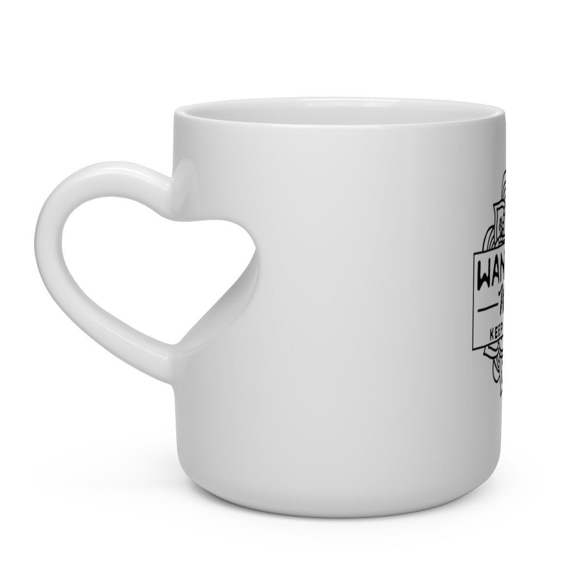 Wandering Mandala Heart Shape Mug