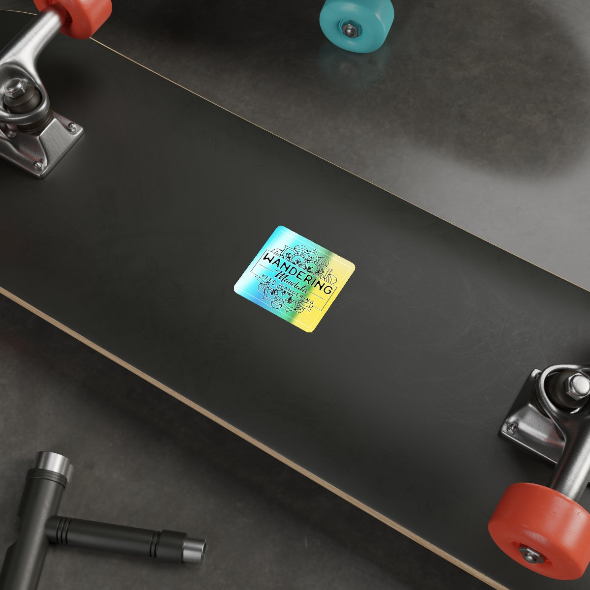 Wandering Mandala Holographic Die-cut Stickers