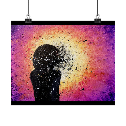 Brain in Flux Matte Horizontal Poster
