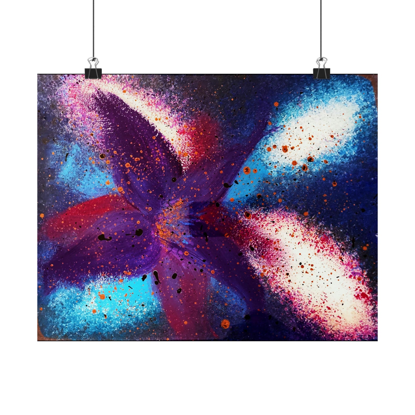 Vibrant Bloom Matte Horizontal Poster