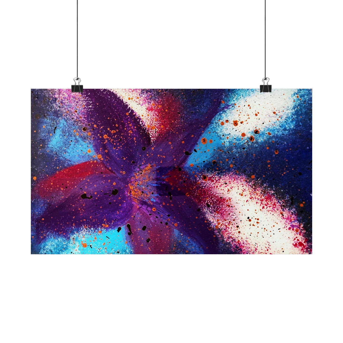 Vibrant Bloom Matte Horizontal Poster