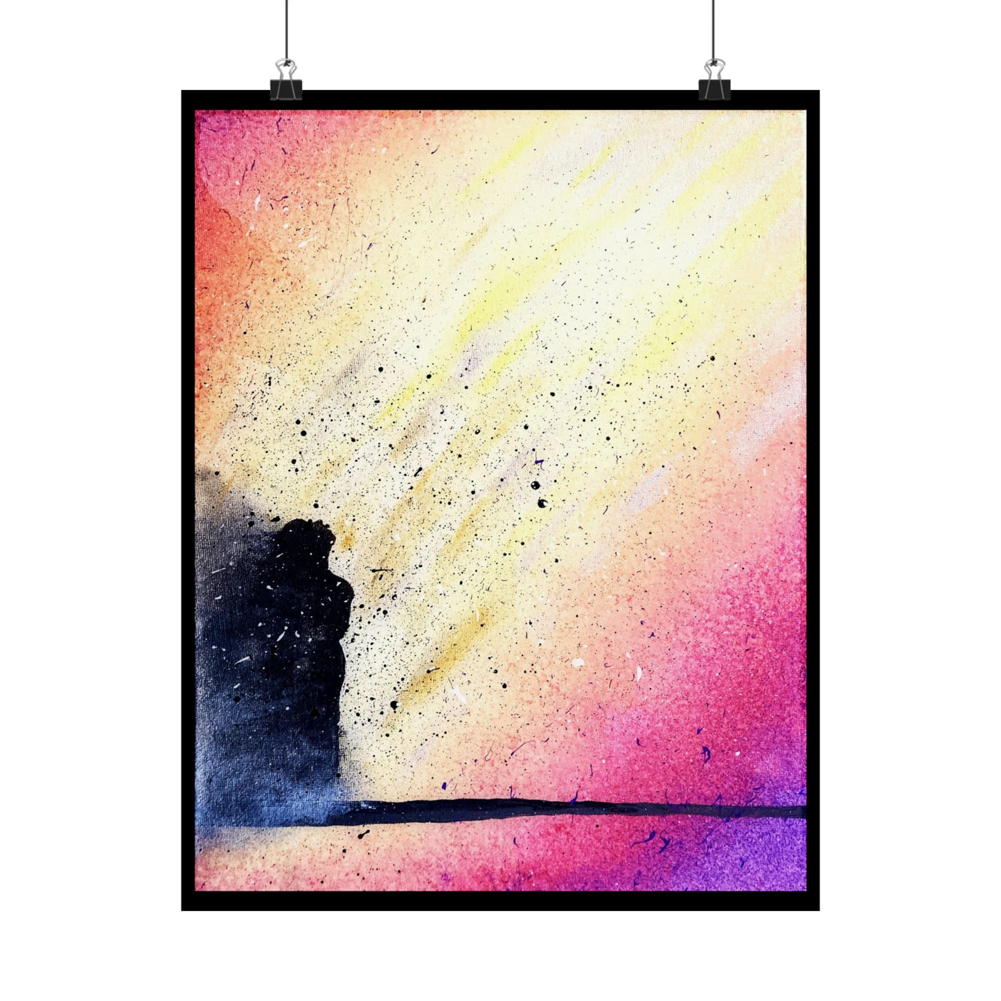 Shadow of Strength Matte Vertical Poster