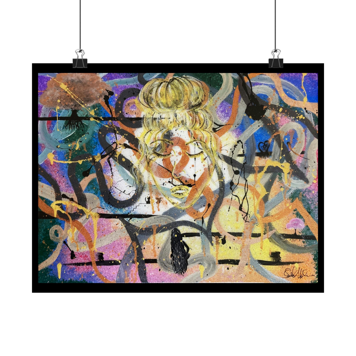 Chaotic Mind Matte Horizontal Poster