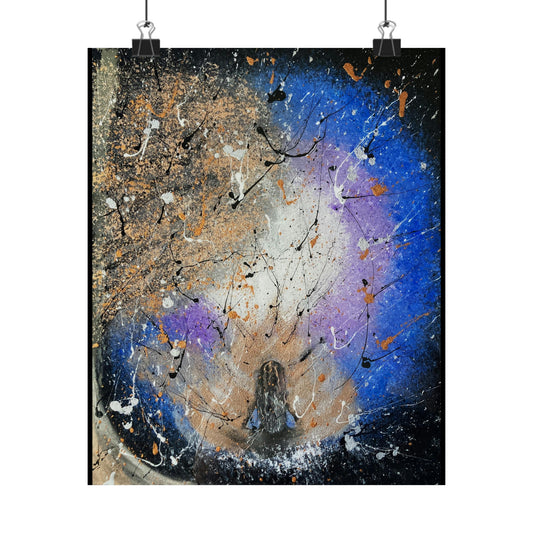 Energetic Meditation Matte Vertical Poster
