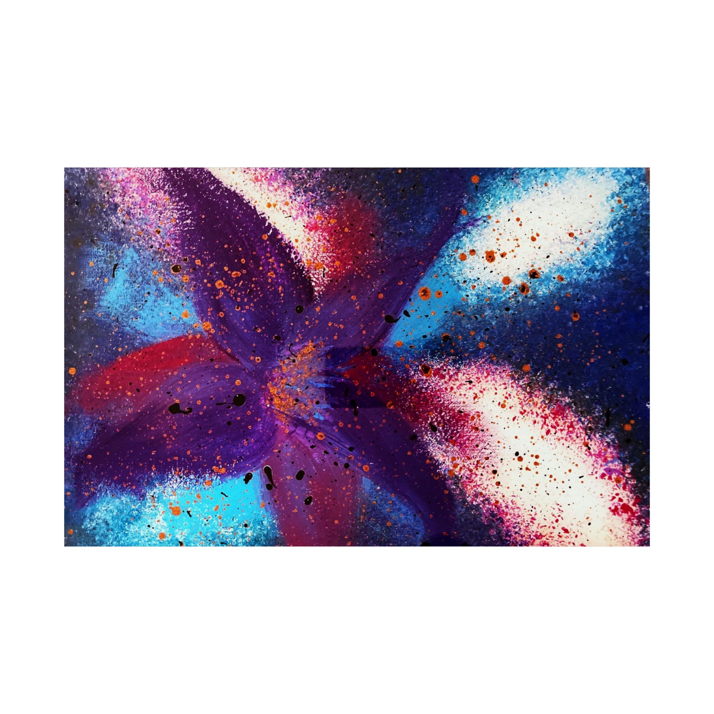 Vibrant Bloom Matte Horizontal Poster