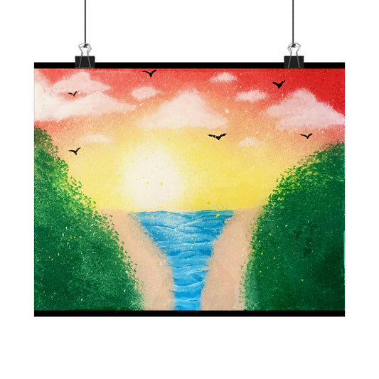 Sacred Channel Matte Horizontal Poster