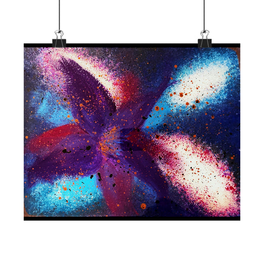 Vibrant Bloom Matte Horizontal Poster