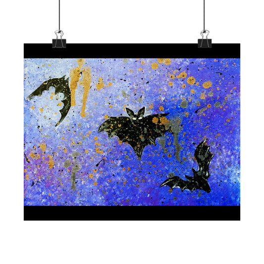 Bats Matte Horizontal Poster