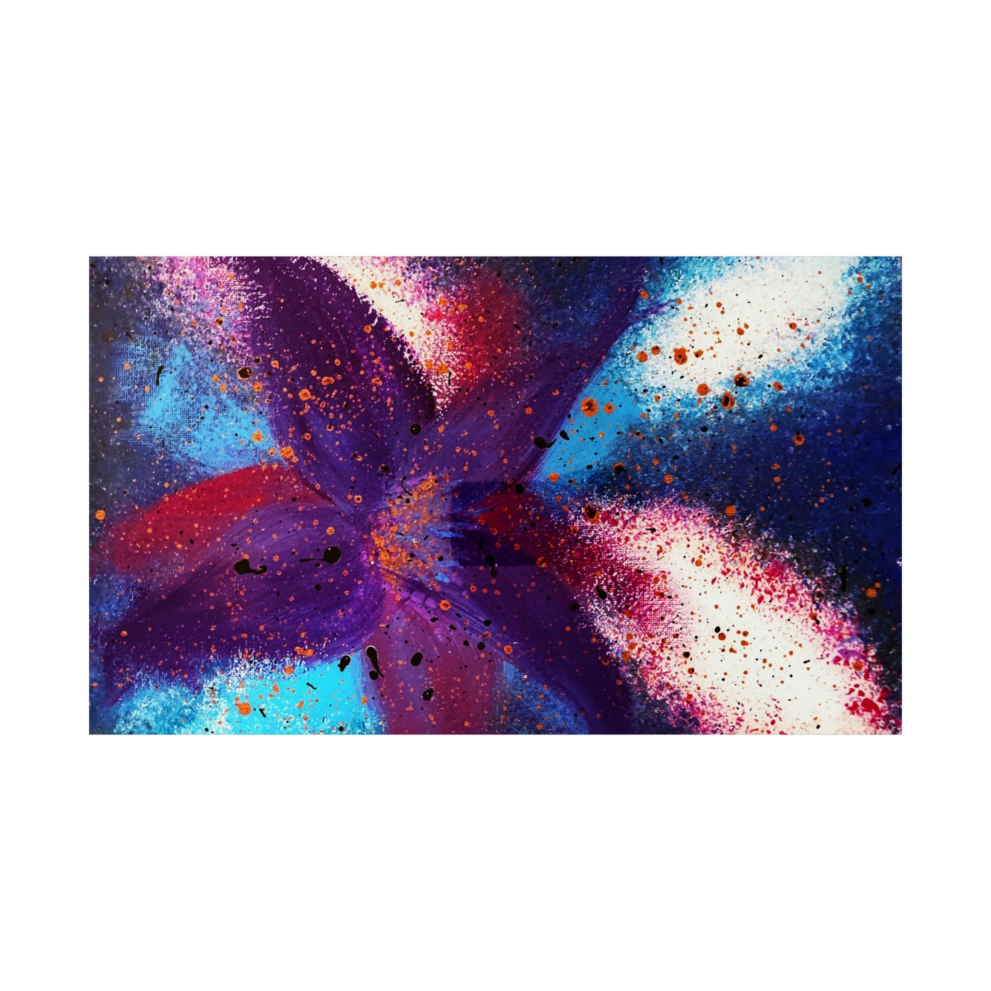 Vibrant Bloom Matte Horizontal Poster
