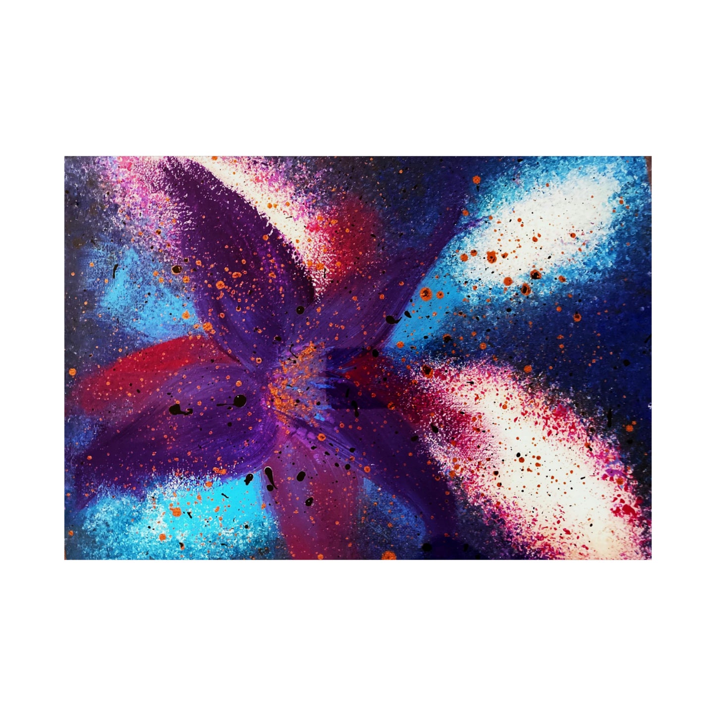 Vibrant Bloom Matte Horizontal Poster