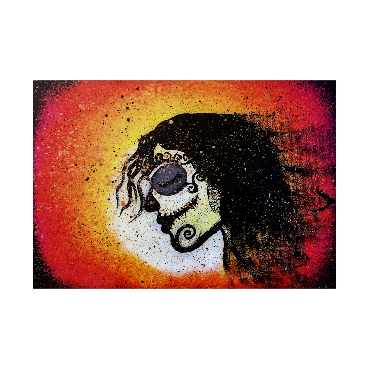 Dia De Los Muertos Matte Horizontal Poster