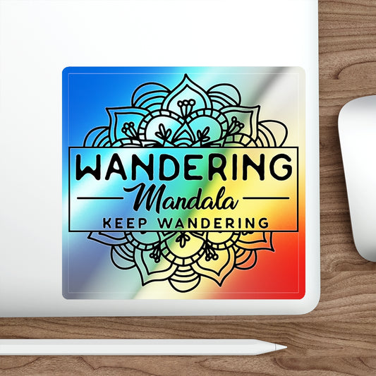 Wandering Mandala Holographic Die-cut Stickers