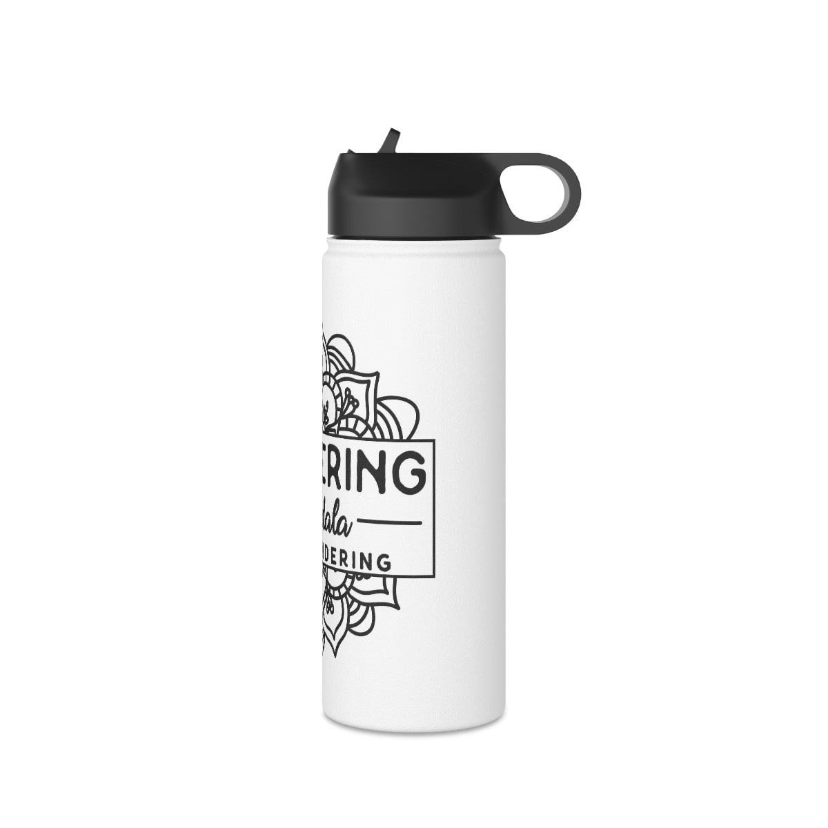 Wandering Mandala Stainless Steel Water Bottle, Standard Lid