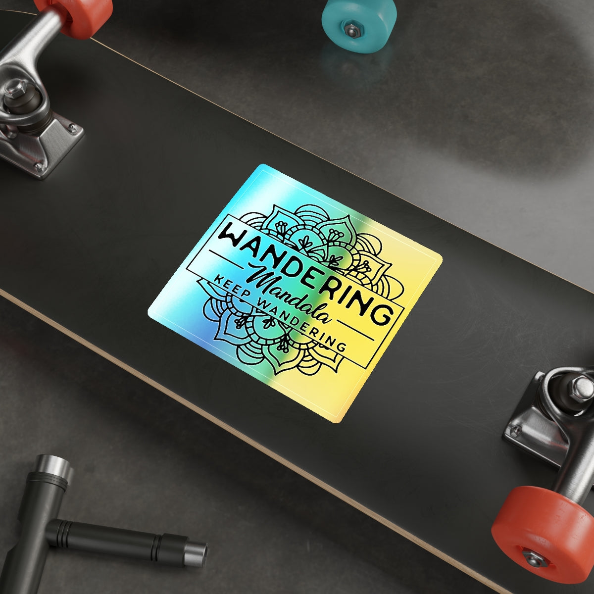 Wandering Mandala Holographic Die-cut Stickers