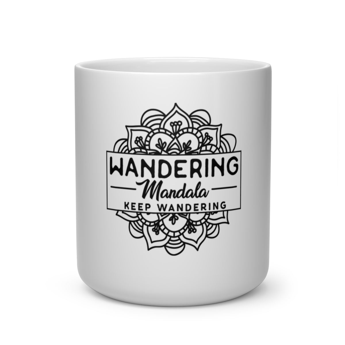 Wandering Mandala Heart Shape Mug