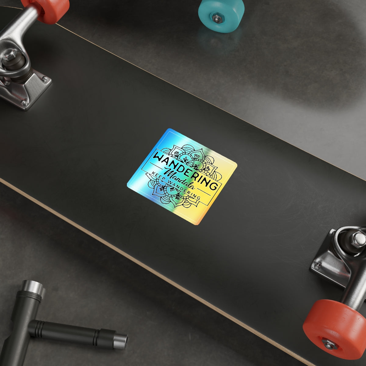 Wandering Mandala Holographic Die-cut Stickers