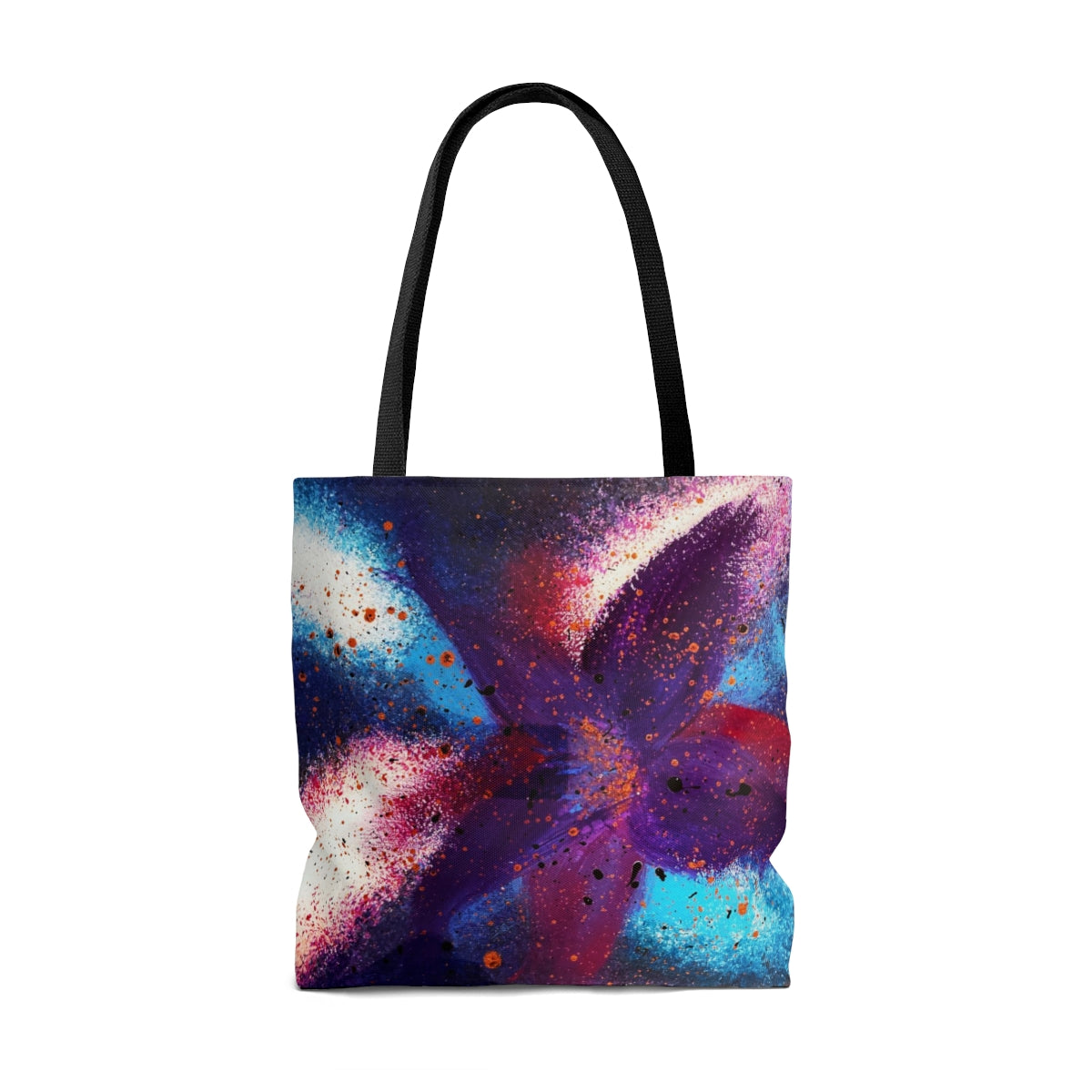 Vibrant Bloom AOP Tote Bag