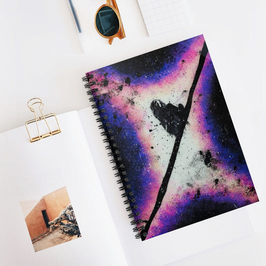 Spaced Out Spiral Notebook - Ruled Line