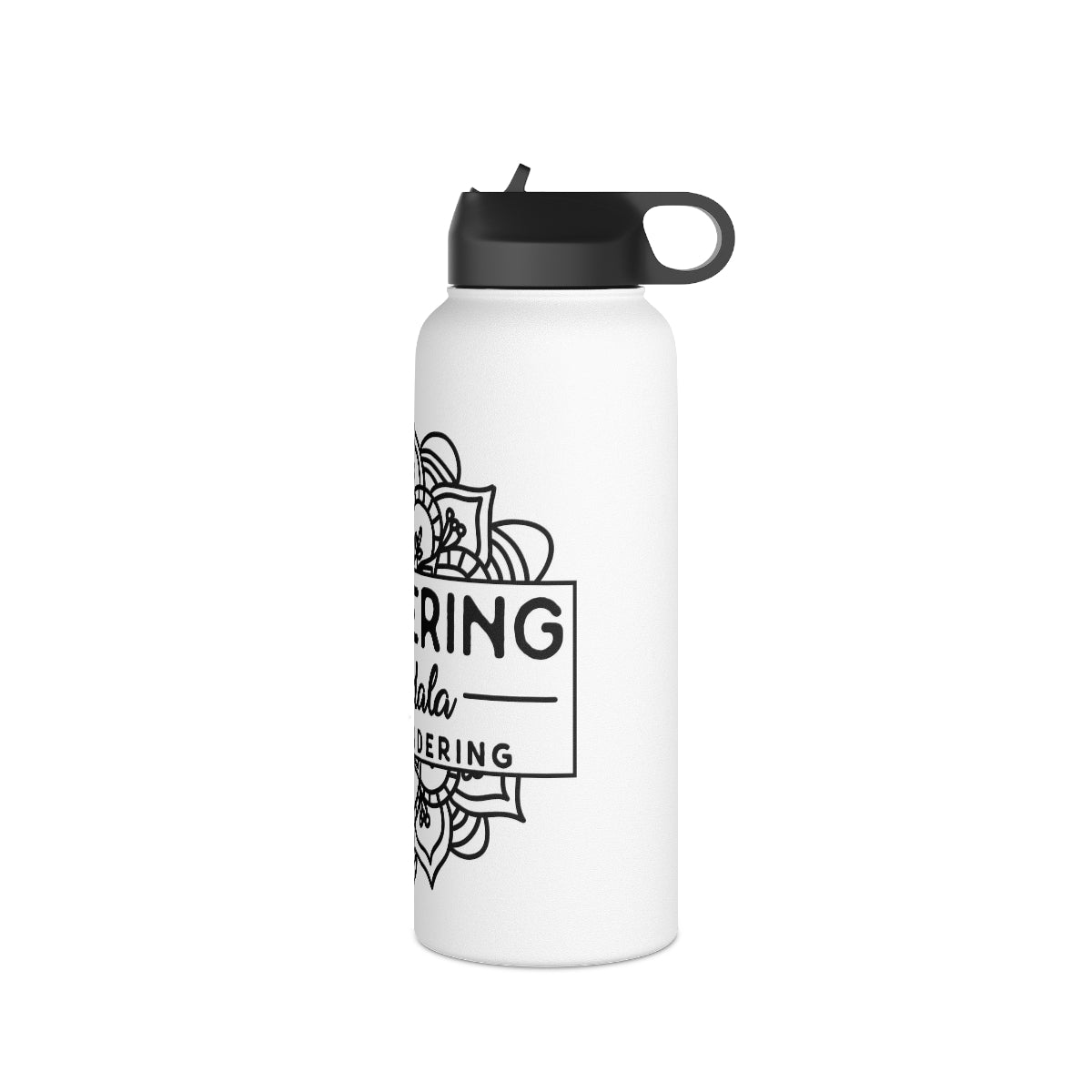 Wandering Mandala Stainless Steel Water Bottle, Standard Lid
