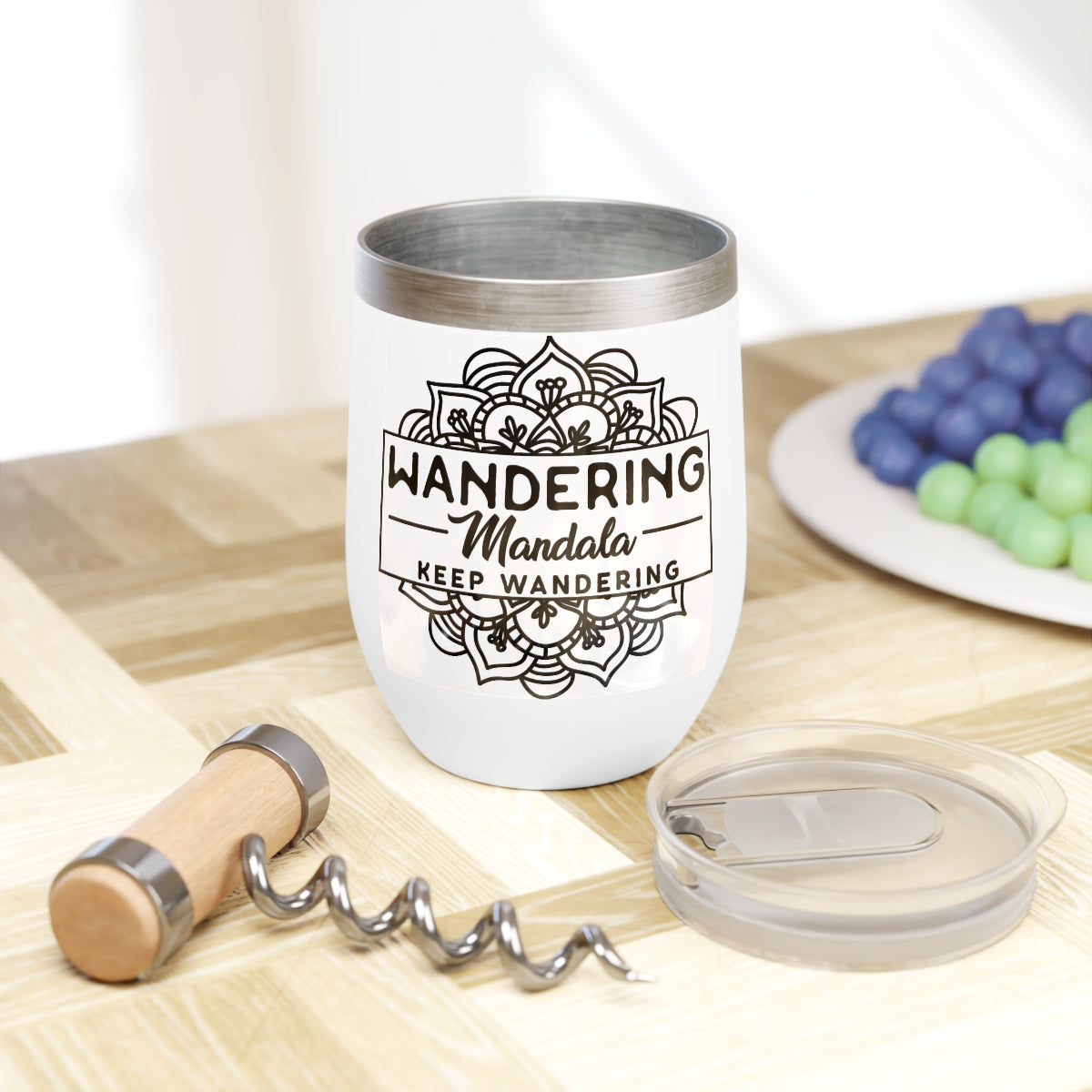 Wandering Mandala Chill Wine Tumbler