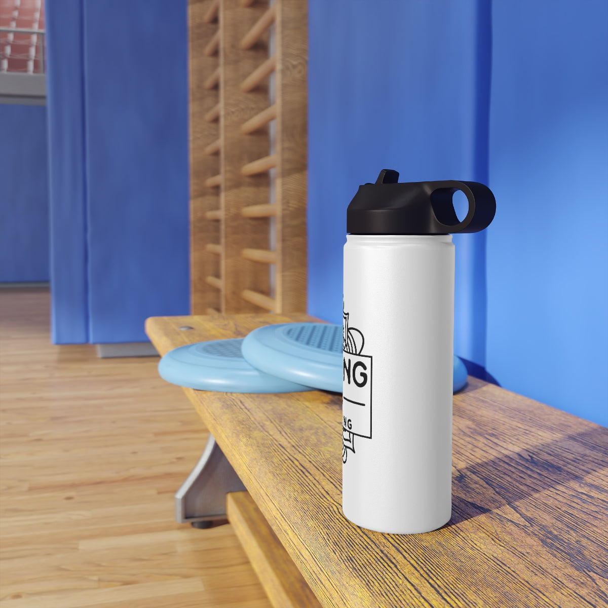 Wandering Mandala Stainless Steel Water Bottle, Standard Lid