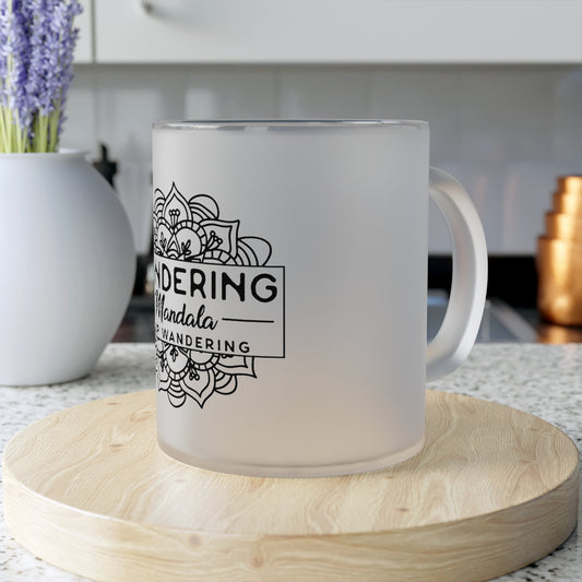 Wandering Mandala Frosted Glass Mug