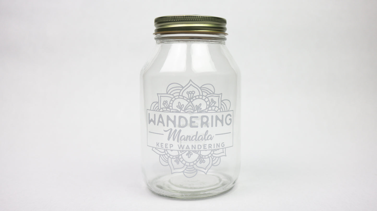 Wandering Mandala Drinking Jar