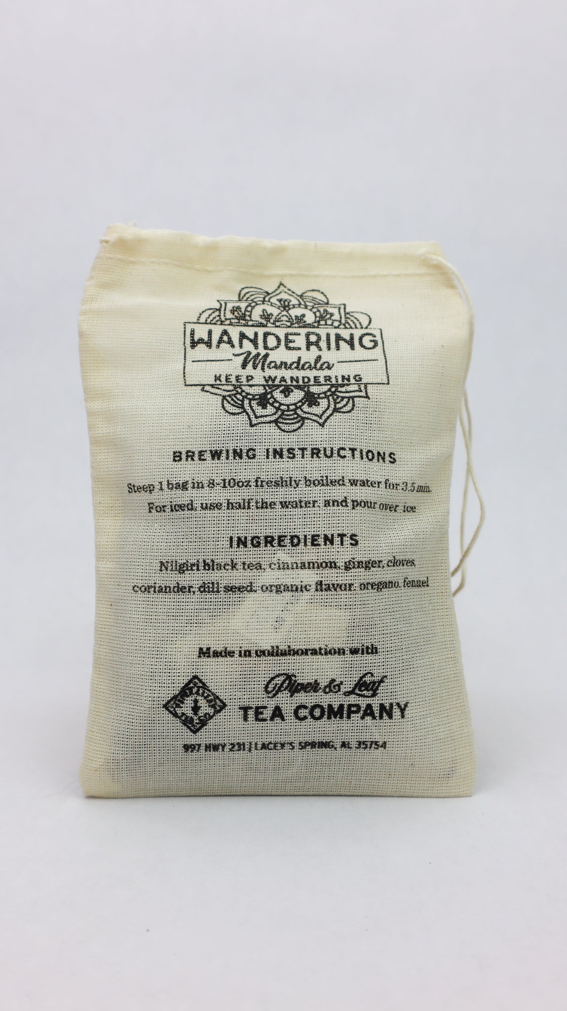 Wandering Mandala Muslin Teabags