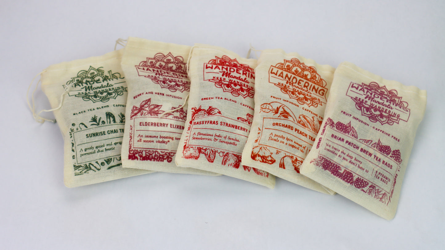 Wandering Mandala Muslin Teabags