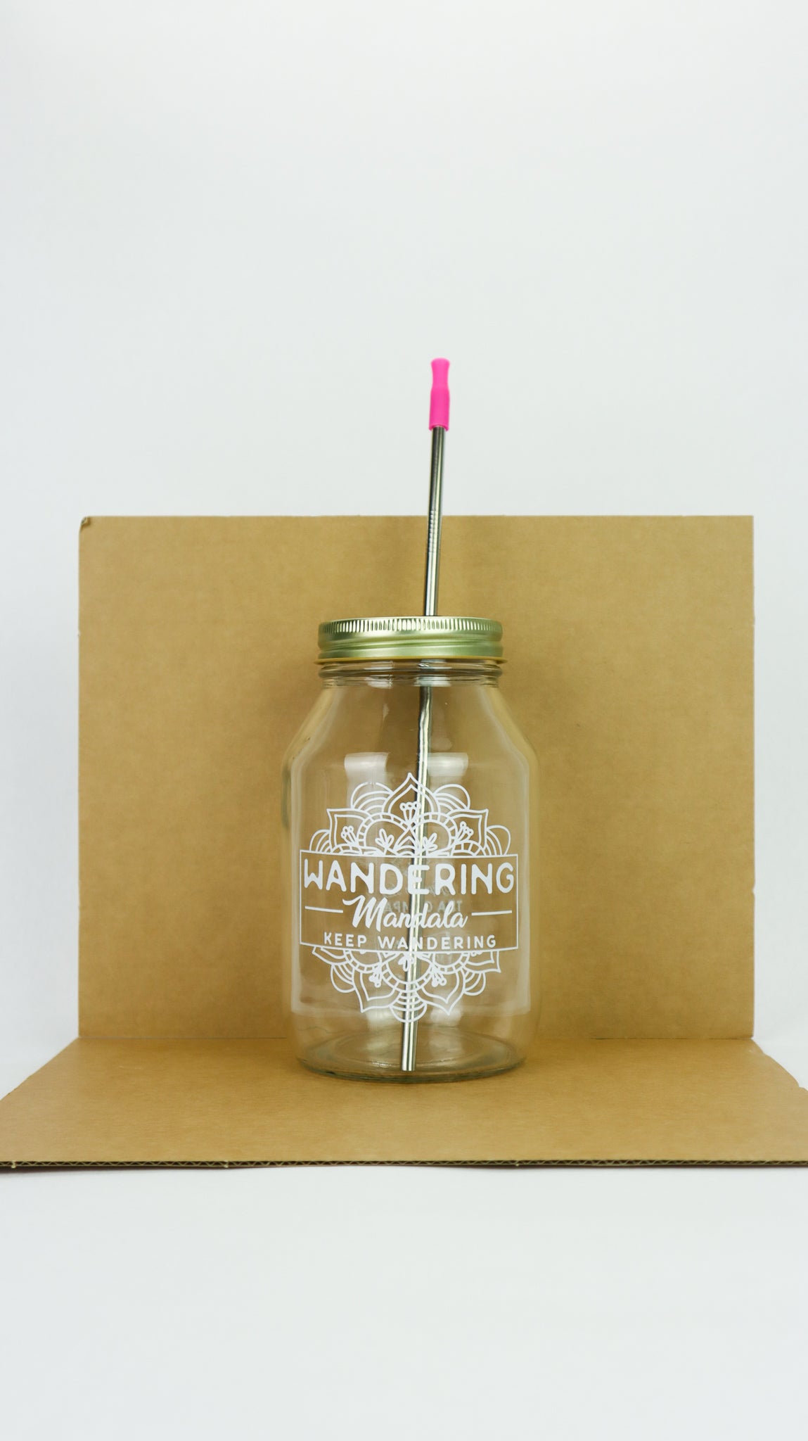 Wandering Mandala Drinking Jar